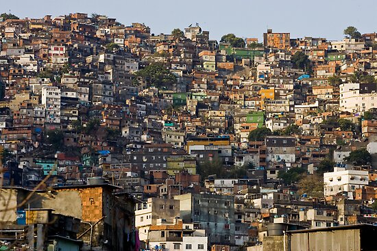 Rocinha Favela Rio De Janeiro Brasil by Craig Scarr