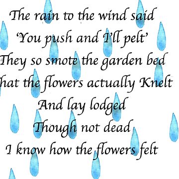 Lodged Robert Frost Poem Rain Art Board Print For Sale By EmberHolmes