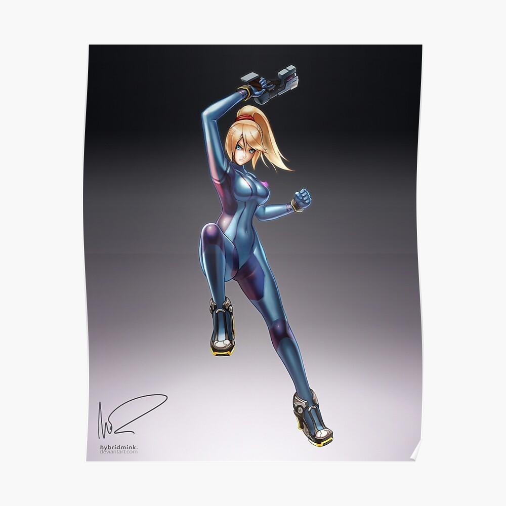 Zero Suit Samus Smash Poster By Hybridmink Redbubble