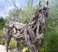 Wooden horse by Alice Oates