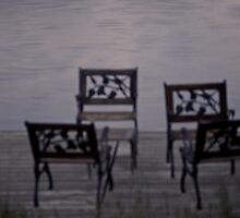 Early morning chairs by Drew Gregory