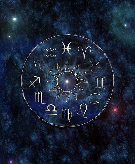 "Zodiac Chart" by Packrat | Redbubble