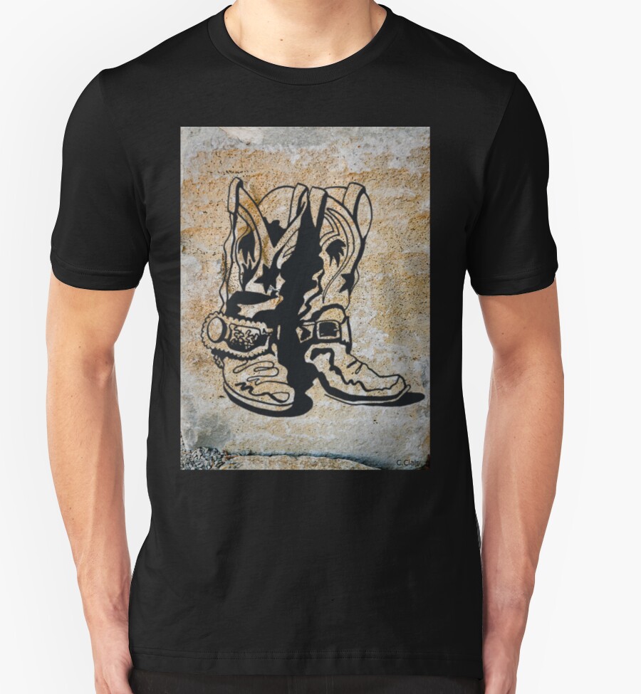 "Cowgirl Cowboy Western Boots" TShirts & Hoodies by designsbycclair