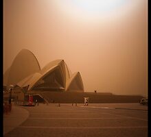 Sydney Dust storm - Opera House by David Petranker
