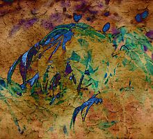 Difference-Texture over leaf by Kelvin Hughes