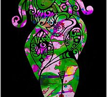 Hippy Chick Card by MelDavies