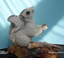 Making a sculpture stage 9 Elliot A beautiful white Squirrel much loved. by Alex Gardiner