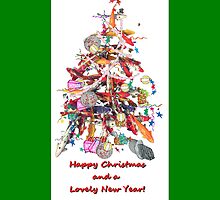 KOI Tree Chirstmas Card by Dayonda