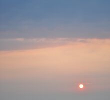 Ocean carrier at sunrise by jaeepathak