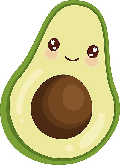 Kawaii Avocado Photographic Print By Redwoodandvine Redbubble