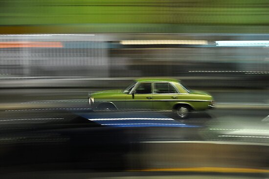 Car Panning Shot at Night by Jason McFarlane