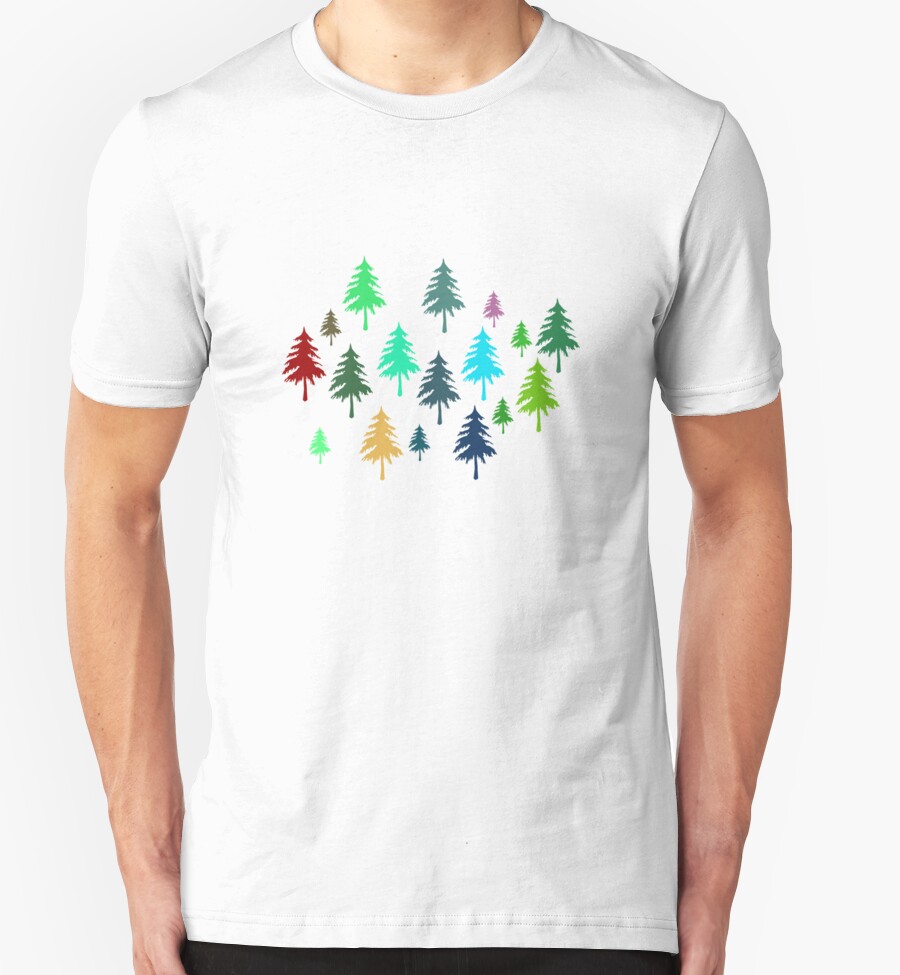 happy little trees shirt christmas