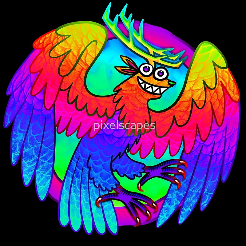 Peryton Monster Dungeons And Dragons By Pixelscapes Redbubble