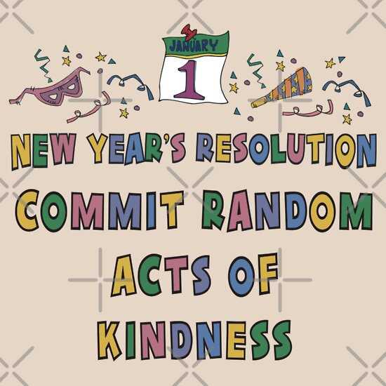 new year resolution kindness