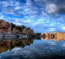 Watson Lake Calm by Bob Larson