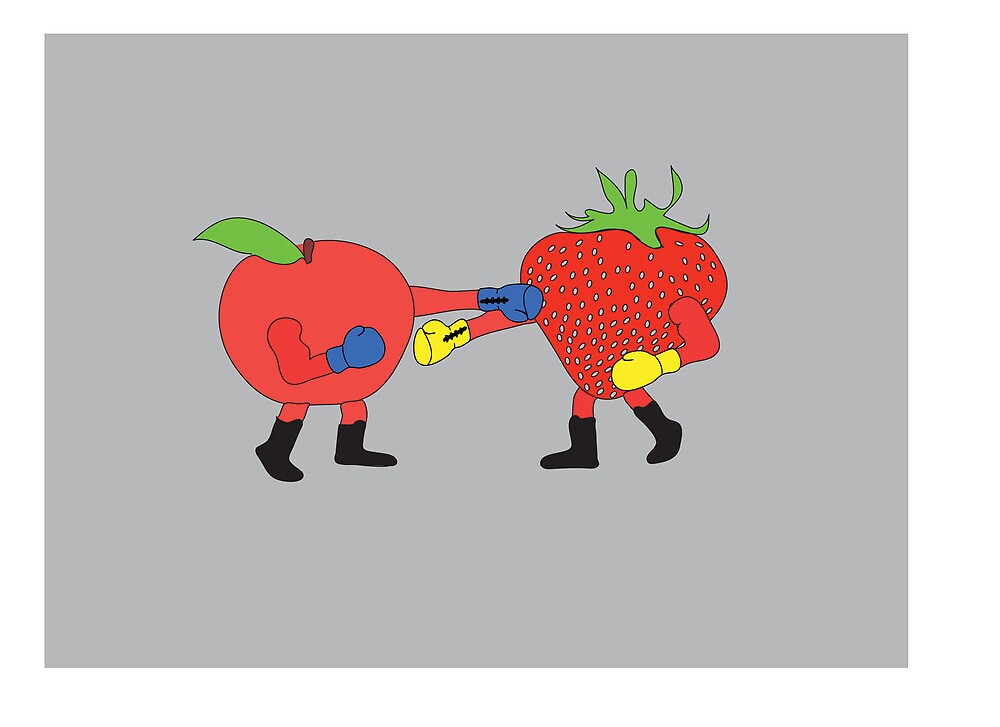 "fruit punch visual pun" by eortiz Redbubble