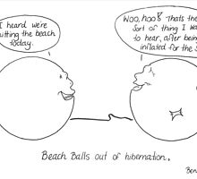 Beach ball talk! by benzizzle2
