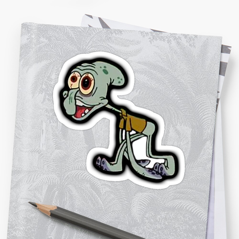 Insane Squidward Sticker By Koombaiyah Redbubble