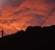Sunset over mountain by awaken69