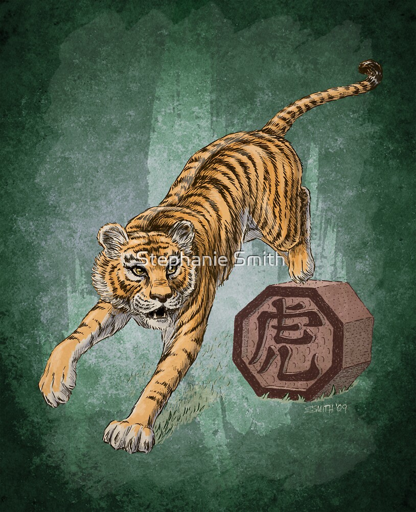quot chinese zodiac the tiger quot by stephanie smith redbubble quot chinese zodiac the tiger quot by stephanie smith redbubble