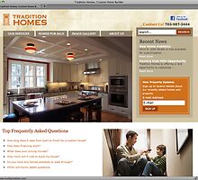 Tradition Homes Web Site by mdvia