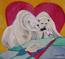 Nose to Nose the kiss 8X10 Acrylic on canvas by eoconnor