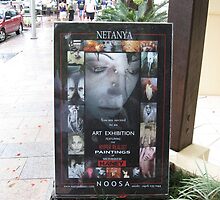 Exhibition sign back by Warren Haney