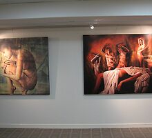 Paintings under lights !! 3 by Warren Haney