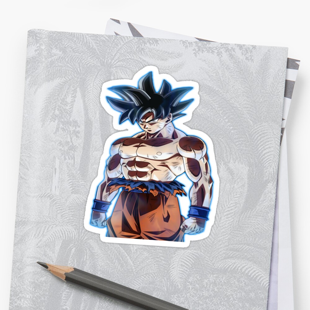 Goku Ultra Instinto Sticker By Mercadeods Redbubble