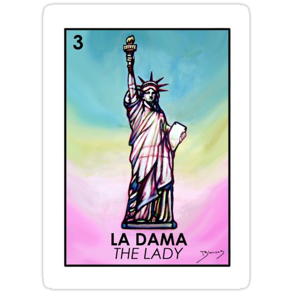 La Dama Loteria Stickers By Davidblancas Redbubble 