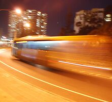 Night bus back to the future by Graham Mewburn