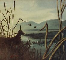 Morning Hunt-acrylic painting by Gordon Pegler