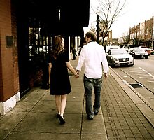 Kate and Nathan walk by JulieSaunders