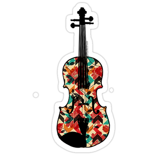 "Violin" Stickers by WillowCastiel | Redbubble