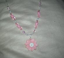 Fragile Pink Petals Necklace Chain by anaisnais