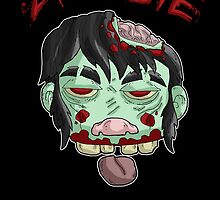 zombie music(less) print... by kangarookid