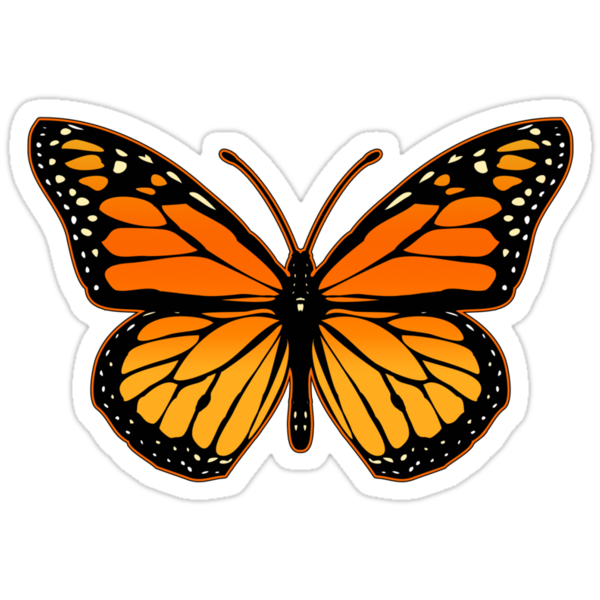 Monarch Butterfly Stickers By Garaga Redbubble