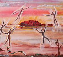 Uluru and Ancestor Spirits by eoconnor