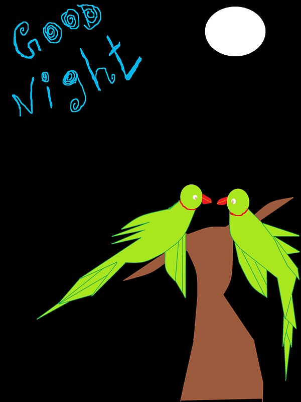 "good night parrot" Stickers by sunflower dream Redbubble