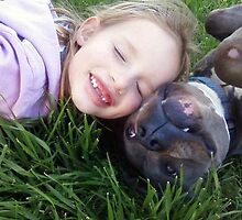 Little Girls Best Freind by Sandra Bauser Digital Art