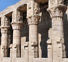 Columns at Edfu Temple 2 by rhallam
