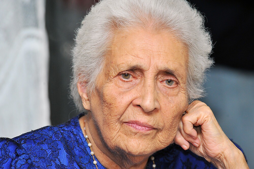 My Year Old Mother Deep In Thought Brisbane Queensland Australia By Ralph De Zilva