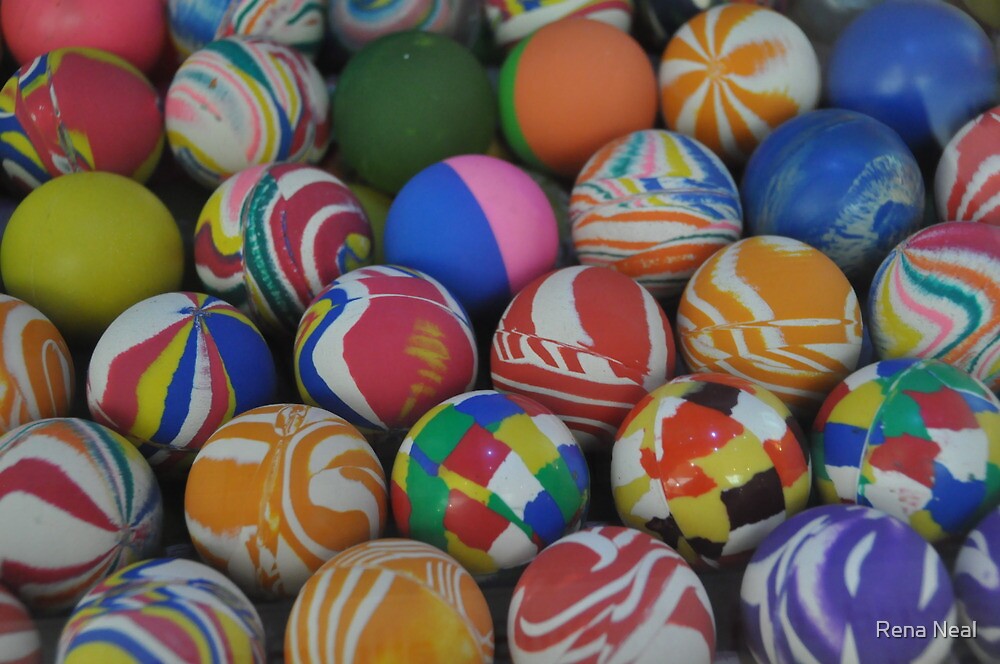 "Rubber Bouncy Balls" by Rena Neal | Redbubble