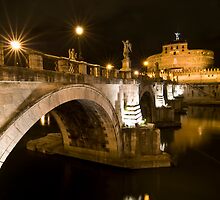 Castel Sant'Angelo by night, Rome, Italy by Fabio Catapane