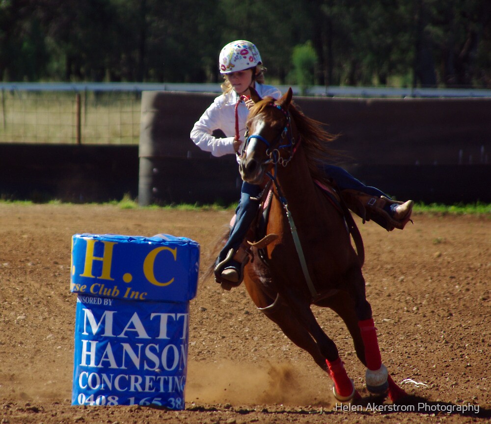 "JUNIOR BARREL RACING" by Helen Akerstrom Photography Redbubble