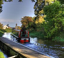 Narrow Boat at Strawberry Bank by Tom Gomez