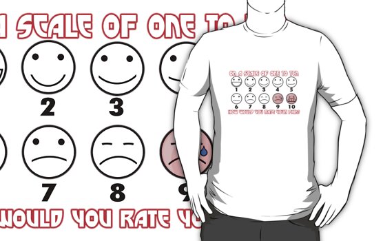 "Rate Your Pain" T-Shirts & Hoodies by BasiliskOnline | Redbubble