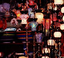 lamps in the spice bazaar,istanbul by califpoppy1621