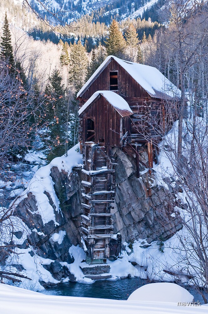 "Winter The Crystal Mill" by mavrick Redbubble