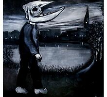 moose skull man by glennbrady